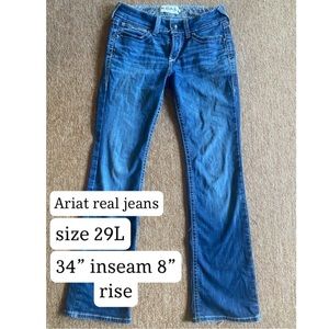 Ariat R.E.A.L jeans Size 29L